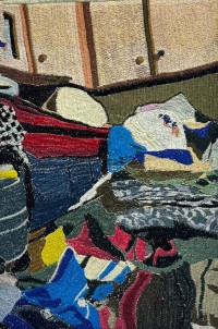 Ahwar Nasir, 19 x 12 Inch, Embroidery on Cotton, AC-AHN-002